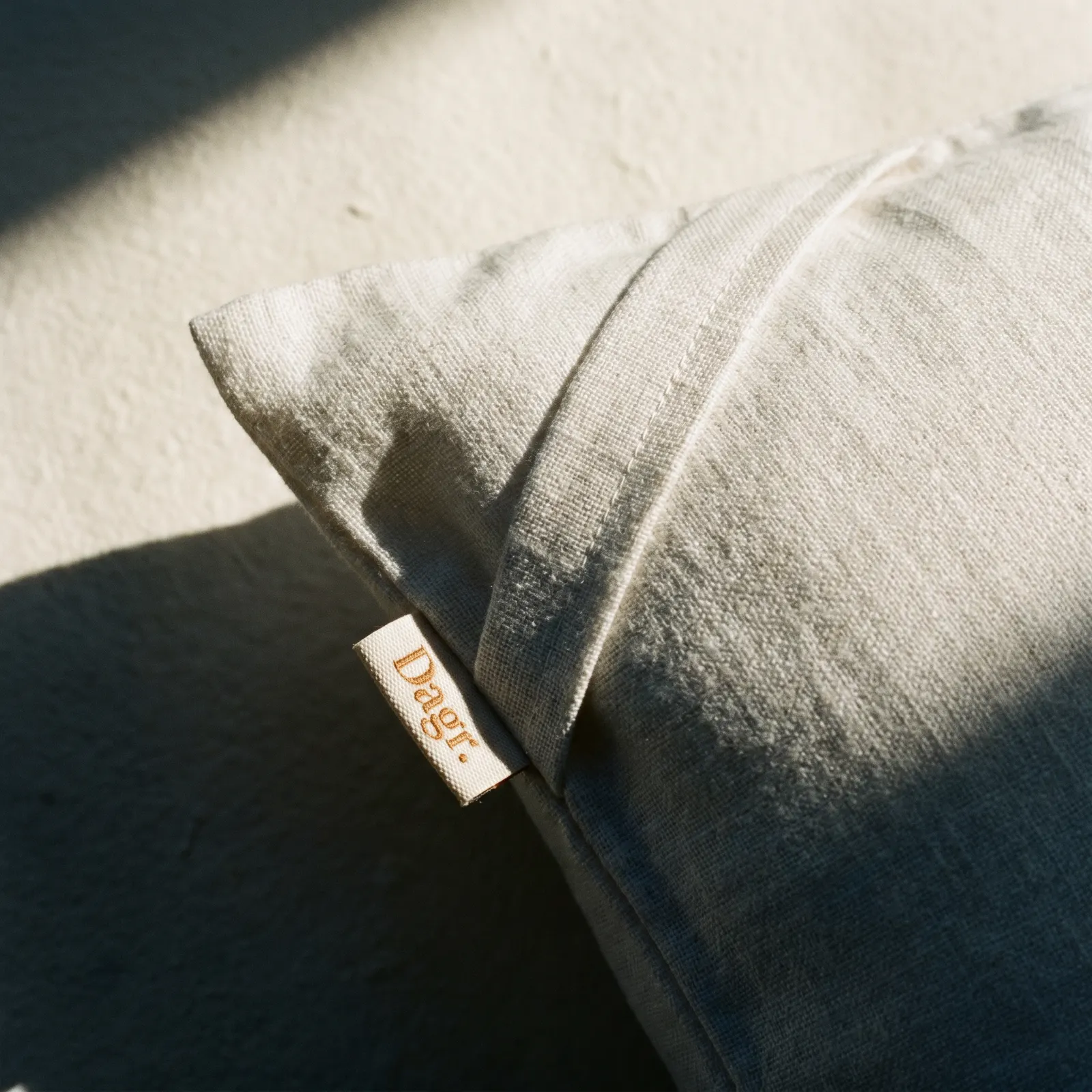 Washed European linen close-up